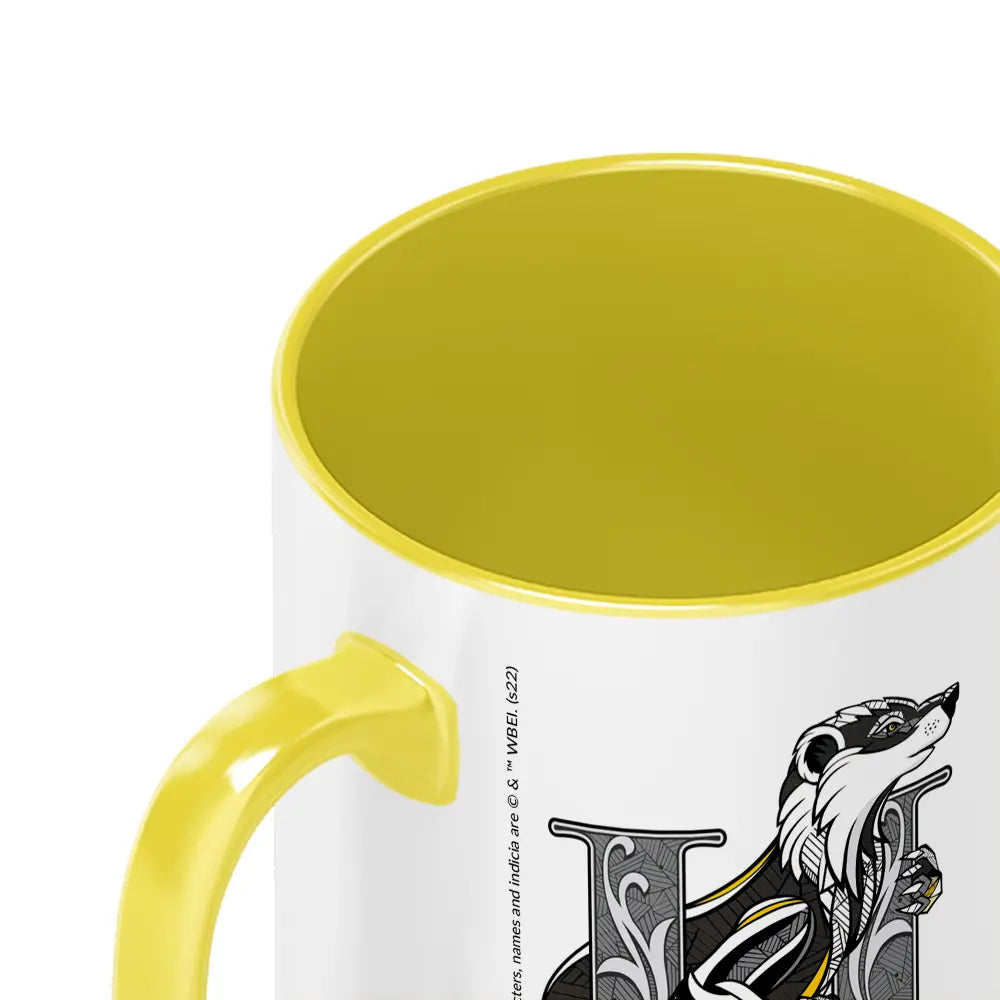 Mug Sortilège Poufsouffle noir 330ml -  La boutique Aux 2 Balais