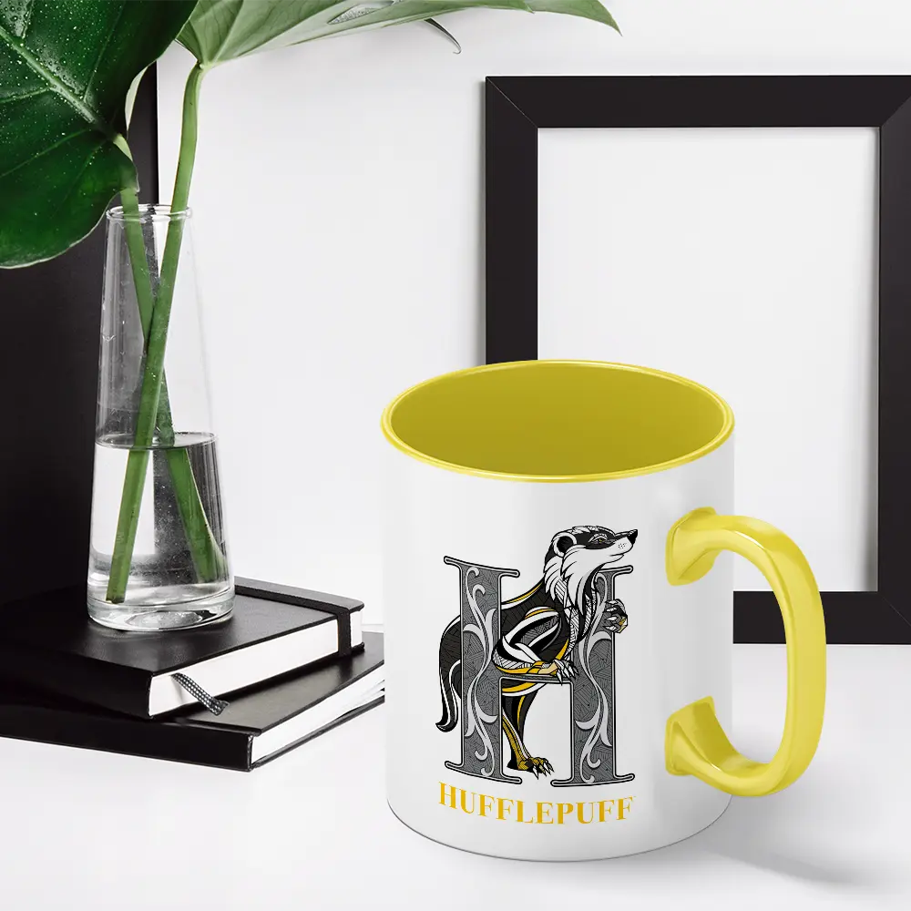 Mug Sortilège Poufsouffle noir 330ml -  La boutique Aux 2 Balais