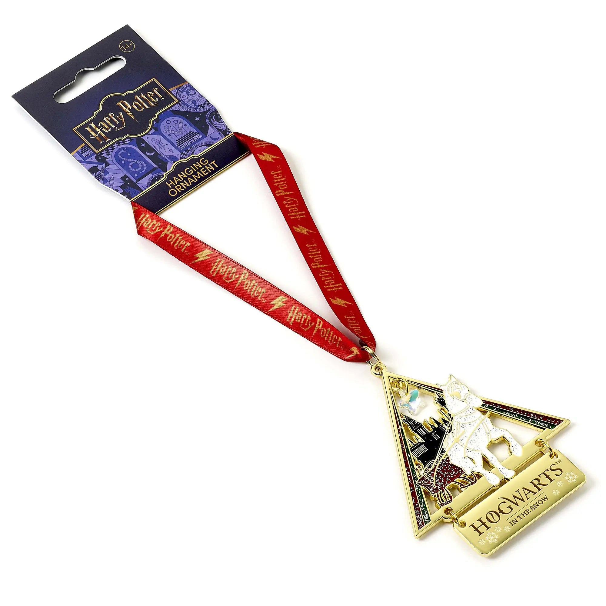 Ornement Poudlard dans la neige Harry Potter Noël -  La boutique Aux 2 Balais