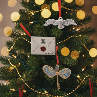 Pack 3 Décorations Lettre Hedwige et Clé - Harry Potter -  La boutique Aux 2 Balais