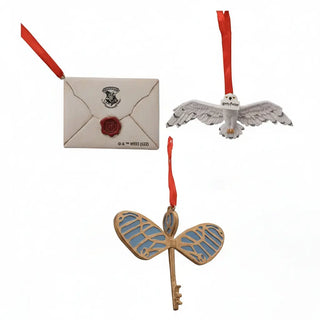 Pack 3 Décorations Lettre Hedwige et Clé - Harry Potter -  La boutique Aux 2 Balais
