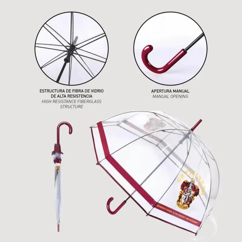 Parapluie Gryffondor Transparent -  La boutique Aux 2 Balais