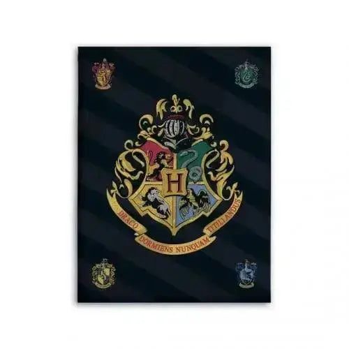 Plaid Polaire Hogwarts Blason -  La boutique Aux 2 Balais