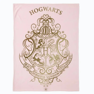 Plaid Polaire Hogwarts Rose 100x140 cm -  La boutique Aux 2 Balais
