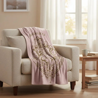 Plaid Polaire Hogwarts Rose 100x140 cm -  La boutique Aux 2 Balais
