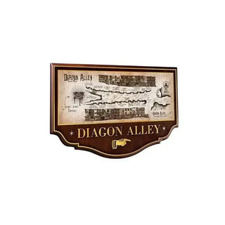 Plaque Murale du Chemin de Traverse -  La boutique Aux 2 Balais