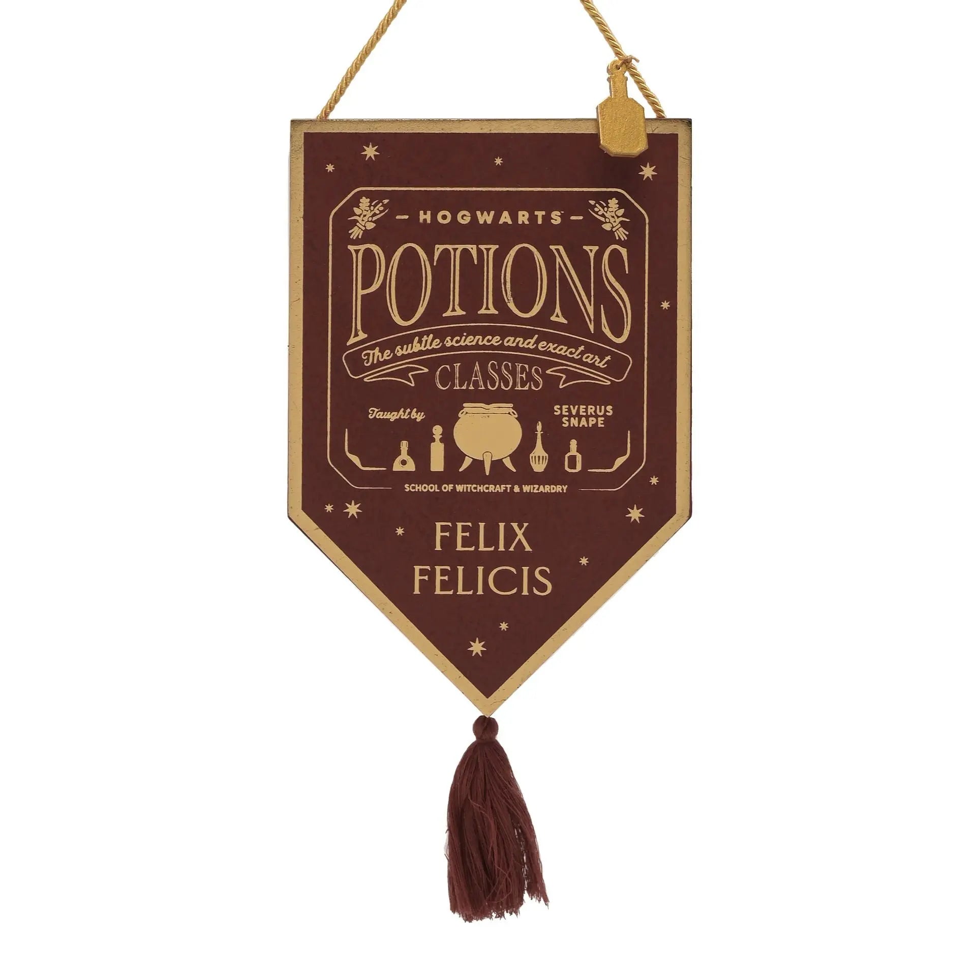 Plaque Suspendue Felix Felicis – Harry Potter -  La boutique Aux 2 Balais