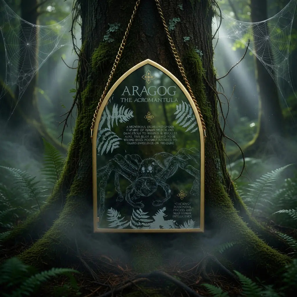 Plaque en verre Aragog -  La boutique Aux 2 Balais