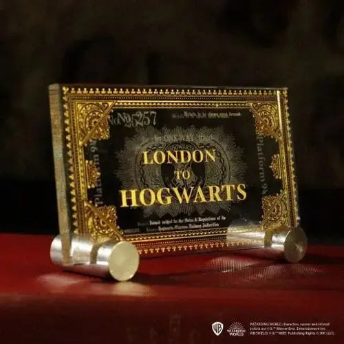 Plaque en verre Platform 9 3/4 -  La boutique Aux 2 Balais
