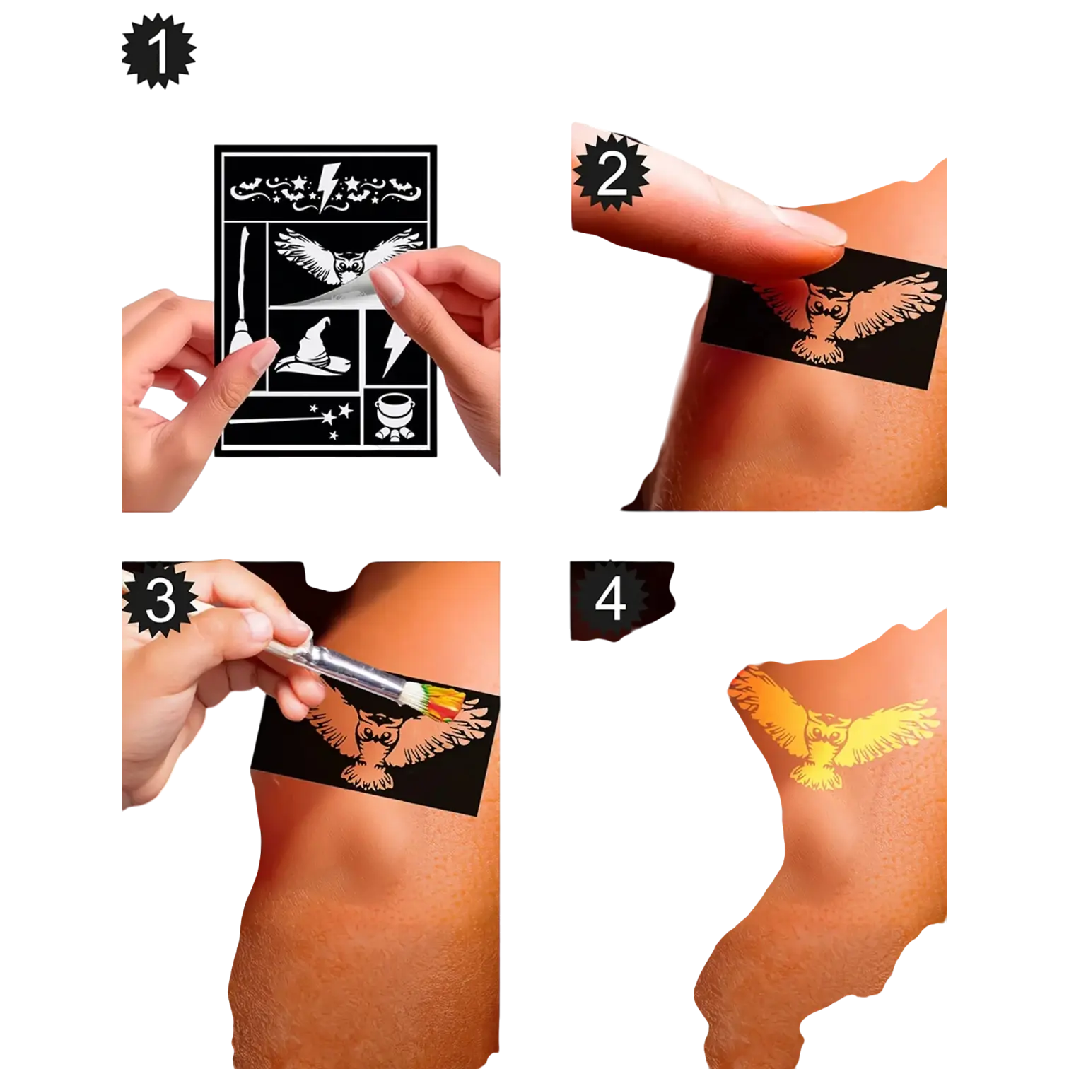 Plantilla de Maquillaje Aprendiz de Brujo - Carnaval y Halloween