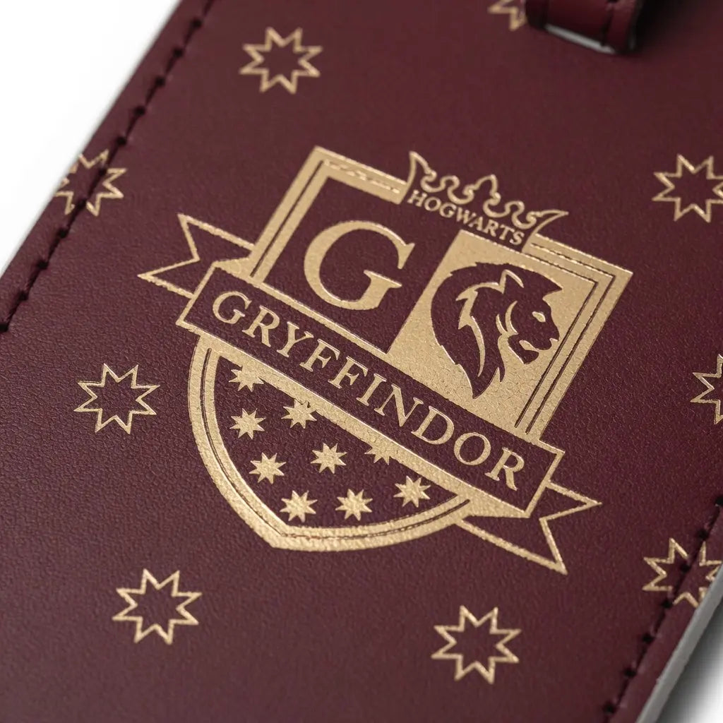 Porte-Passeport et Étiquette Bagage Gryffondor - Cuir PU -  La boutique Aux 2 Balais