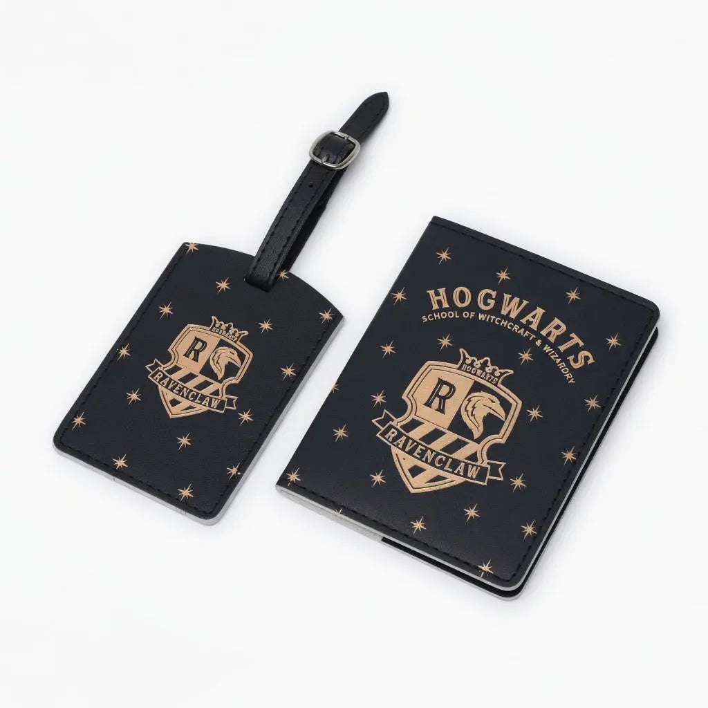 Porte-Passeport et Étiquette Bagage Serdaigle - Cuir PU -  La boutique Aux 2 Balais