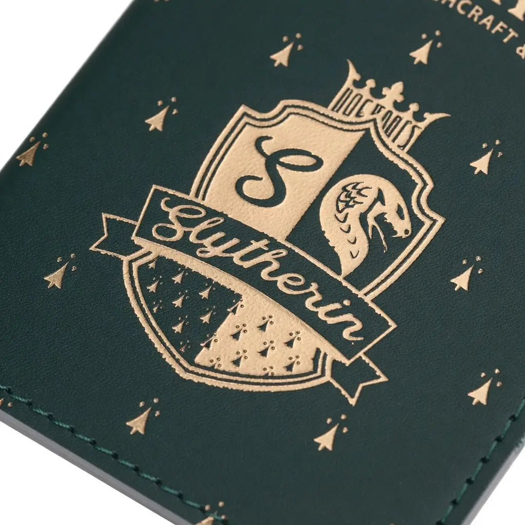 Porte-Passeport et Étiquette Bagage Serpentard - Cuir PU -  La boutique Aux 2 Balais