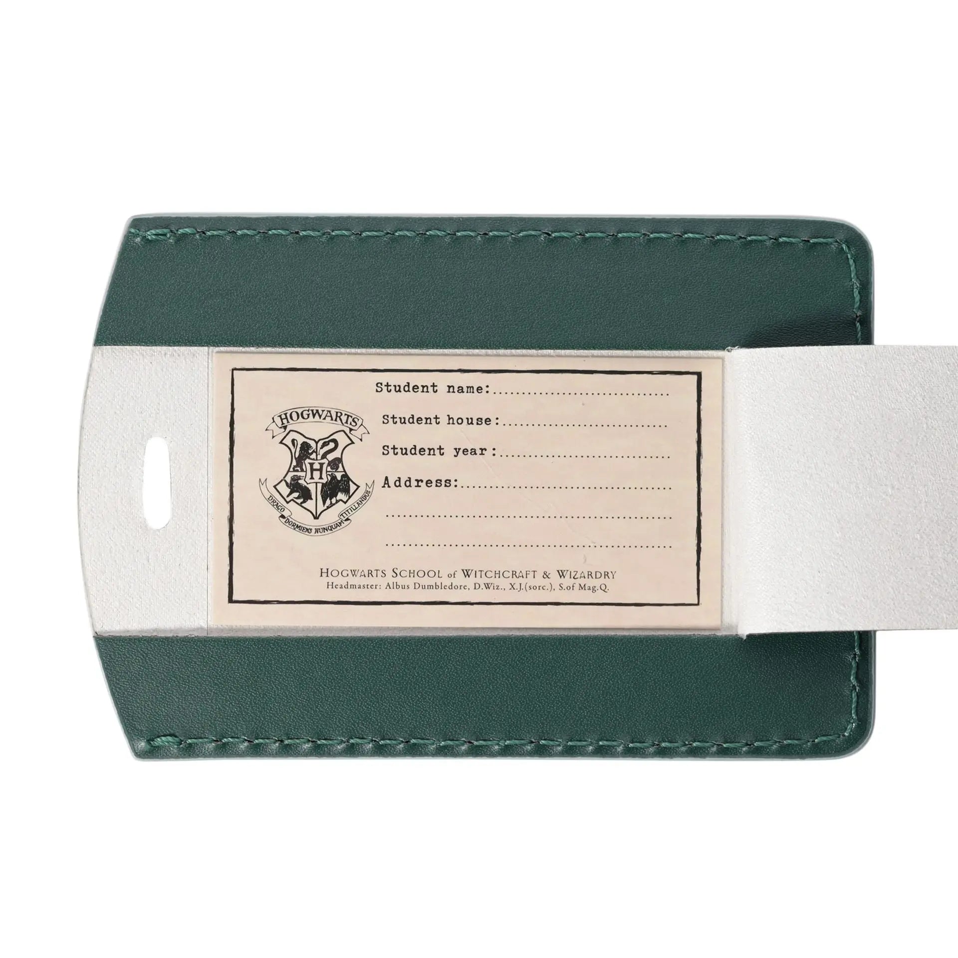 Porte-Passeport et Étiquette Bagage Serpentard - Cuir PU -  La boutique Aux 2 Balais