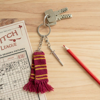 Porte-clés Harry Potter Écharpe Gryffondor 12 cm – Officiel