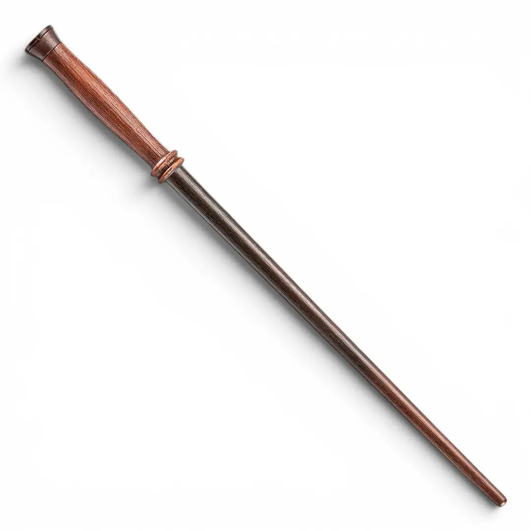 Baguette magique Harry Potter en résine marron, réplique Ollivander, 38 cm, La boutique Aux 2 Balais