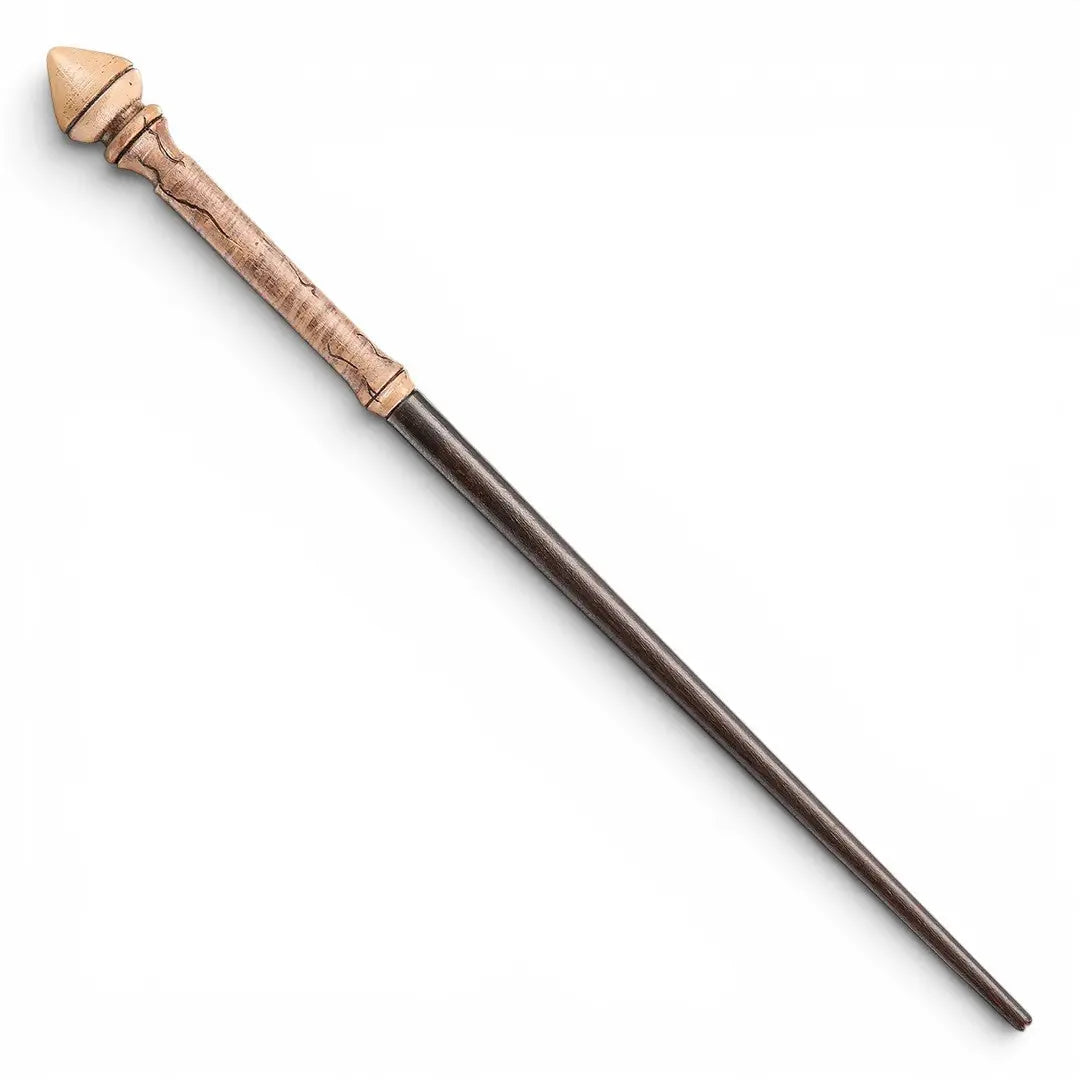 La boutique Aux 2 Balais : Baguette magique Hermione Granger en résine, réplique de 38 cm, finition bois vieilli, idéale pour collectionneurs.