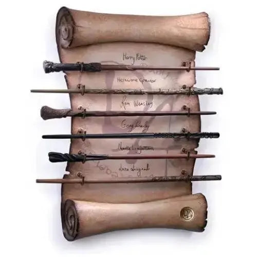 Présentoir de l'Armée de Dumbledore + 6 Baguettes -  La boutique Aux 2 Balais