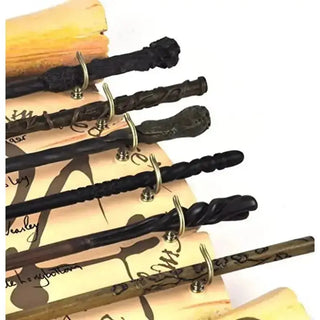 Présentoir de l'Armée de Dumbledore + 6 Baguettes -  La boutique Aux 2 Balais