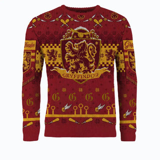 Pull Noël Harry Potter Gryffondor Quidditch -  La boutique Aux 2 Balais