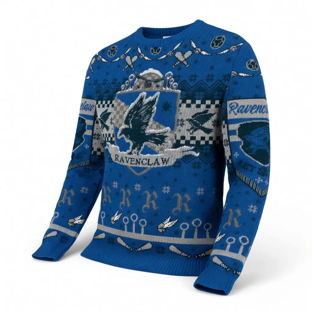 Pull Noël Harry Potter Serdaigle Quidditch -  La boutique Aux 2 Balais