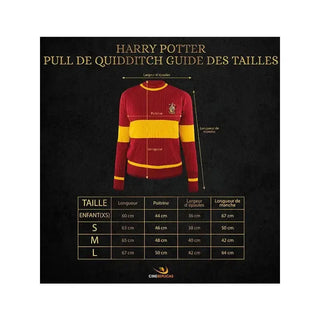 Pull Quidditch Gryffondor -  La boutique Aux 2 Balais