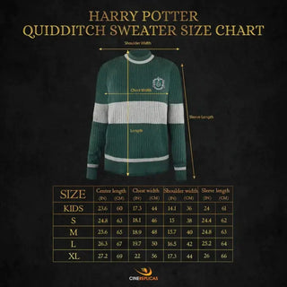 Pull Quidditch Serpentard -  La boutique Aux 2 Balais