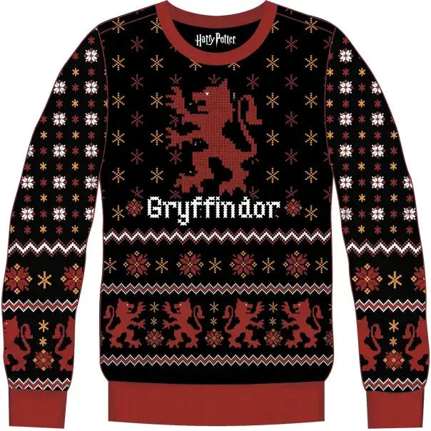 Pull de Noël Gryffondor -  La boutique Aux 2 Balais