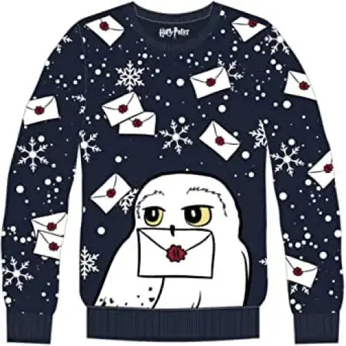 Pull de Noël Hedwige Enfant -  La boutique Aux 2 Balais