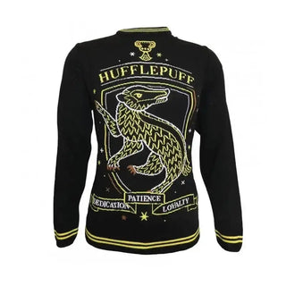 Pull de Noël Poufsouffle -  La boutique Aux 2 Balais