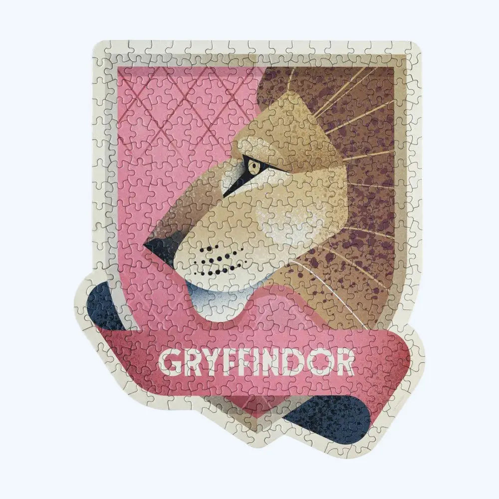 Puzzle Gryffondor 331 pièces - Bouclier de maison avec présentoir -  La boutique Aux 2 Balais