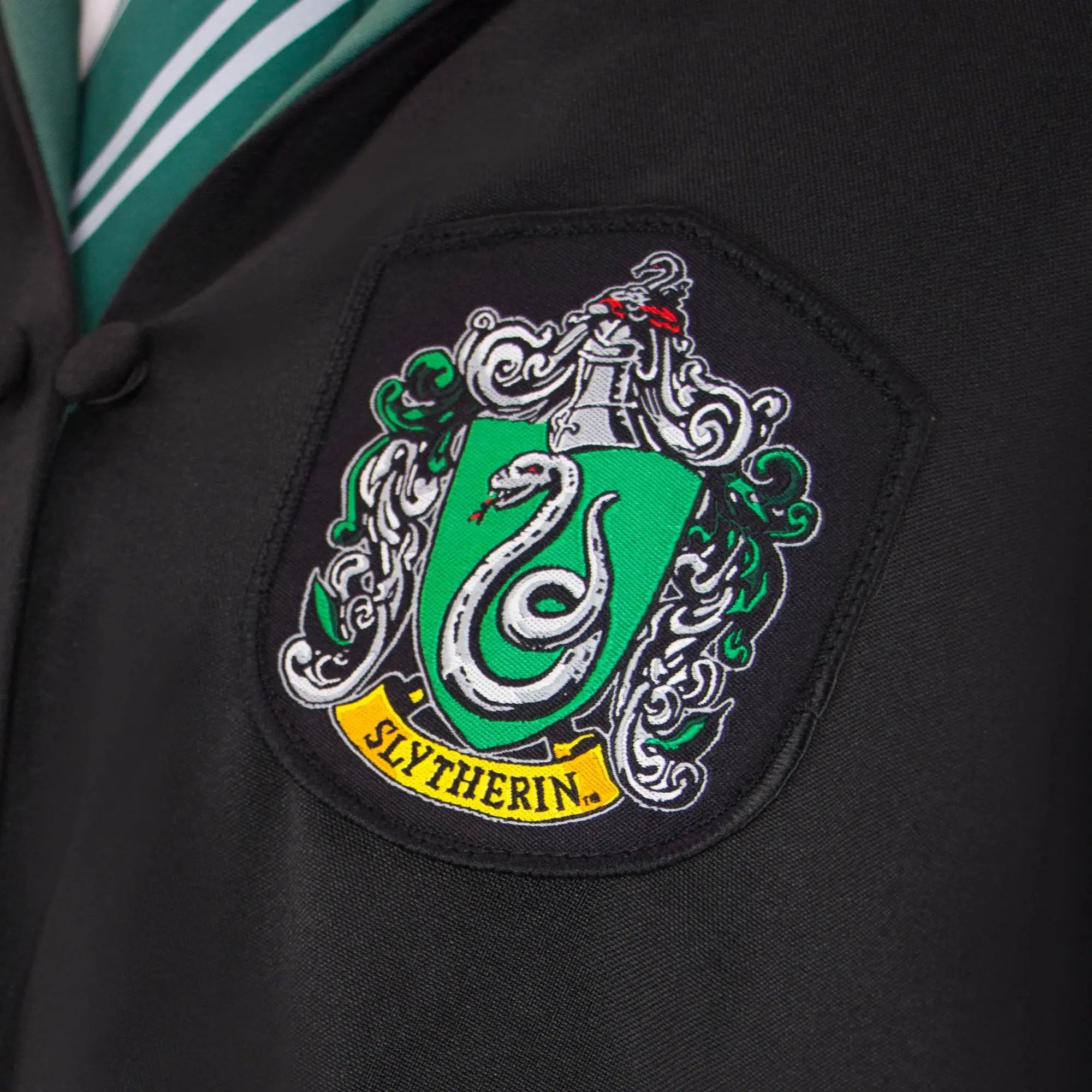Túnica de mago de lujo de Slytherin para niños