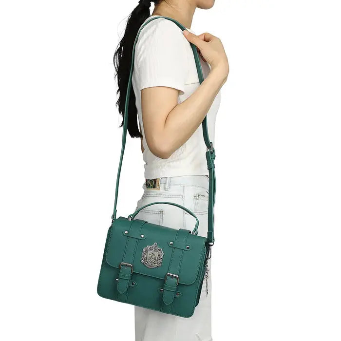 Sac À Main Cartable Serpentard Avec Charms -  La boutique Aux 2 Balais