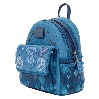 Sac à dos Loungefly Denim Hogwarts Harry Potter -  La boutique Aux 2 Balais