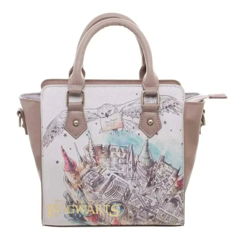 Sac à main Hogwarts Illustré -  La boutique Aux 2 Balais