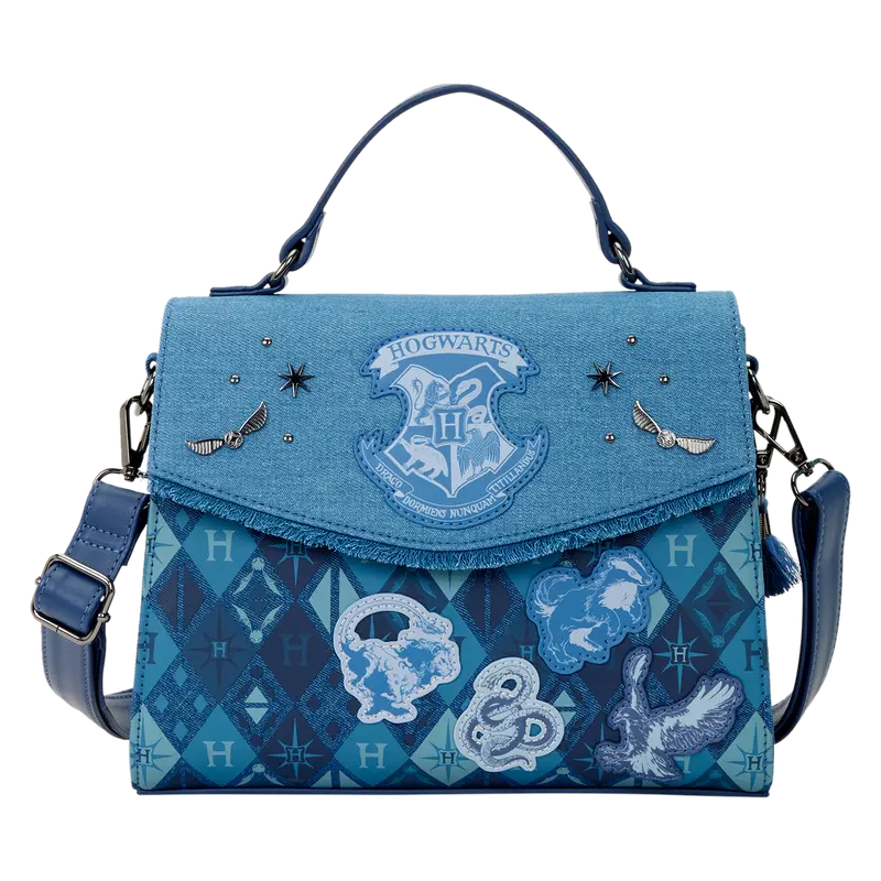 Sac bandoulière Loungefly Denim Hogwarts Harry Potter -  La boutique Aux 2 Balais
