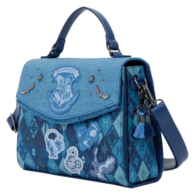 Sac bandoulière Loungefly Denim Hogwarts Harry Potter -  La boutique Aux 2 Balais