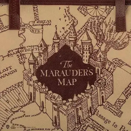 Sac cabas Carte du Maraudeur -  La boutique Aux 2 Balais