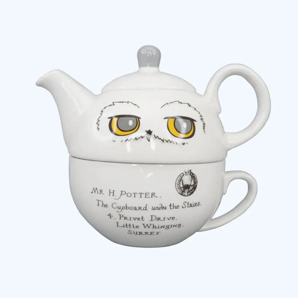 Service à Thé Harry Potter Hedwige - Théière et Tasse en Céramique -  La boutique Aux 2 Balais