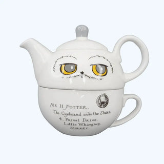 Service à Thé Harry Potter Hedwige - Théière et Tasse en Céramique