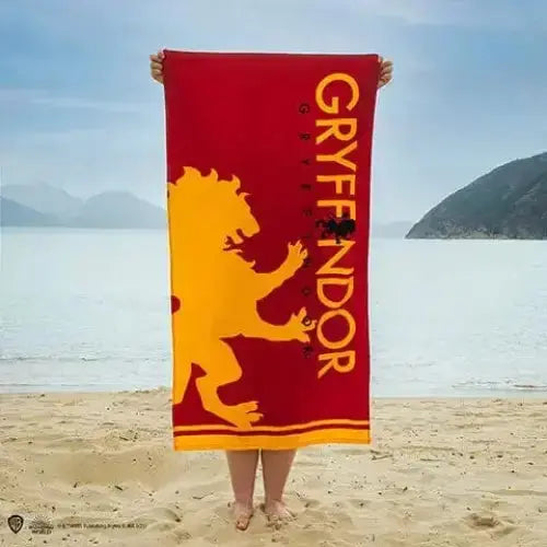 Serviette Plage Gryffondor 70x140 cm coton -  La boutique Aux 2 Balais