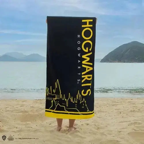 Serviette Plage Hogwarts 70x140 cm coton -  La boutique Aux 2 Balais