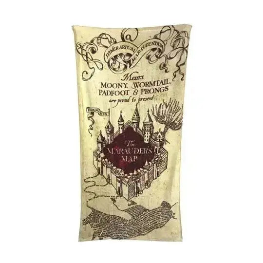 Serviette de bain Carte du Maraudeur -  La boutique Aux 2 Balais