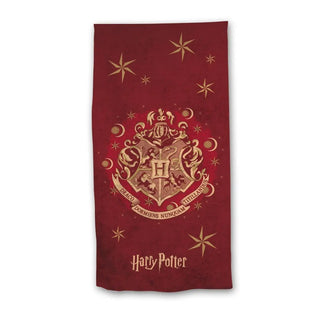 Serviette plage Hogwarts rouge coton 70×140 cm – Harry Potter -  La boutique Aux 2 Balais