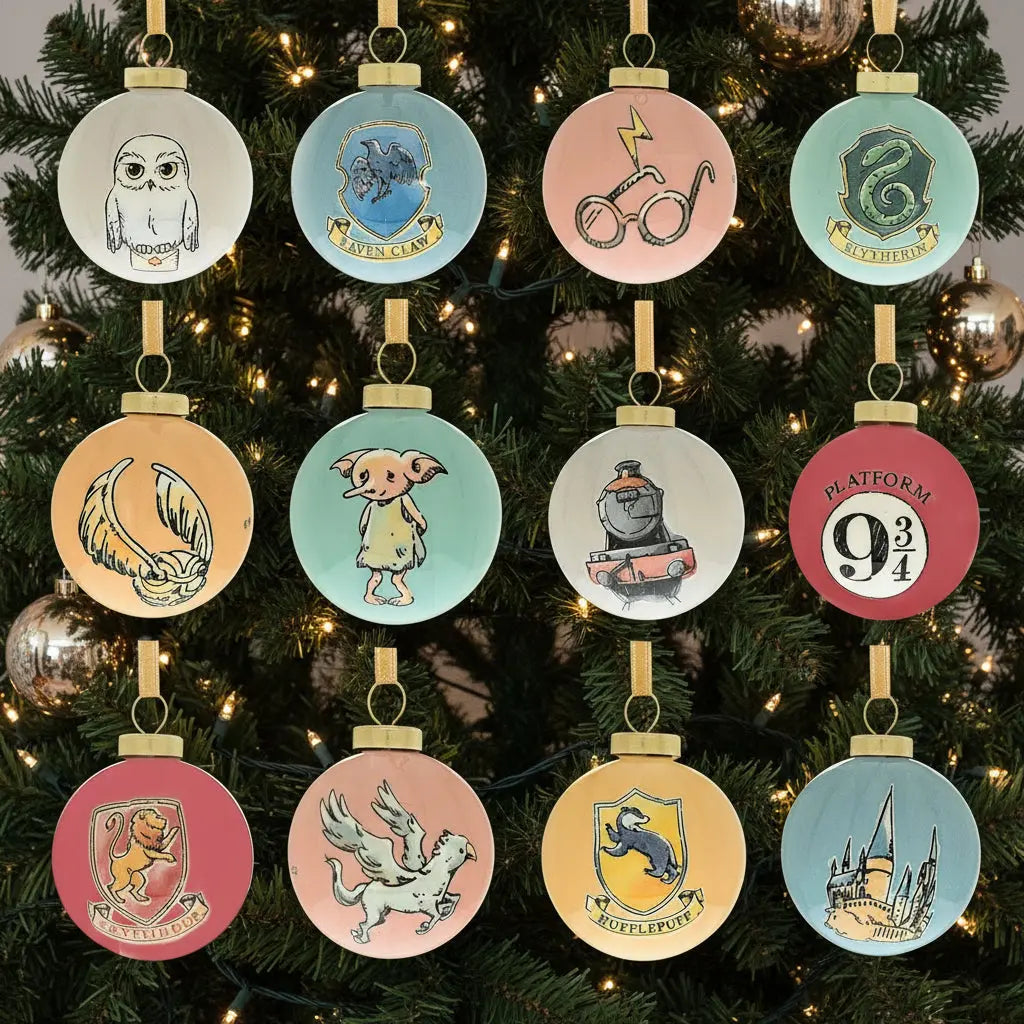 Set 12 Mini Boules de Noël Créatures Magiques - Harry Potter -  La boutique Aux 2 Balais