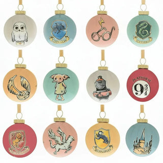 Set 12 Mini Boules de Noël Créatures Magiques - Harry Potter -  La boutique Aux 2 Balais