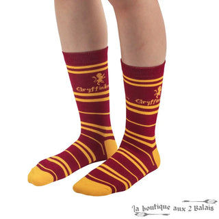 Set 3 Paires de Chaussettes Gryffondor Harry Potter Taille 35-45