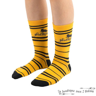 Set 3 Paires de Chaussettes Poufsouffle Harry Potter Taille 35-45