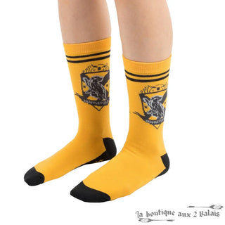 Set 3 Paires de Chaussettes Poufsouffle Harry Potter Taille 35-45