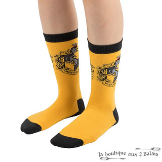Set 3 Paires de Chaussettes Poufsouffle Harry Potter Taille 35-45